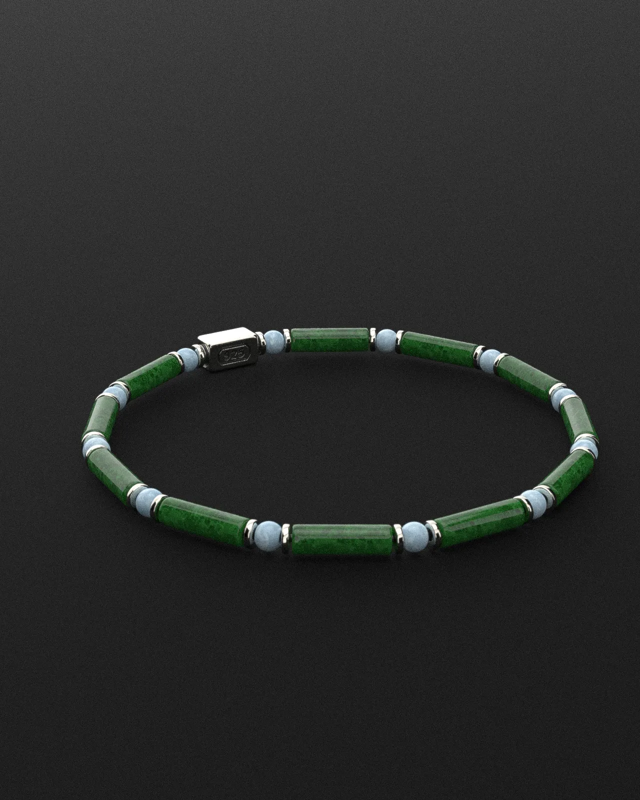 Emerald Jade   Turquoise Bracelet 4mm | PIPE