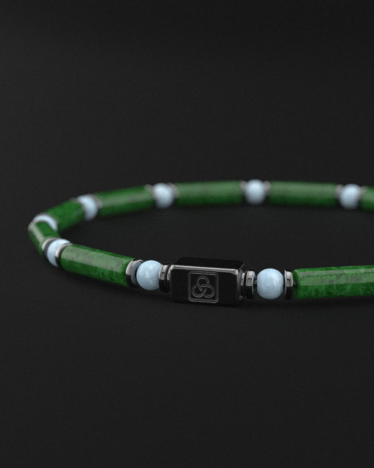 Emerald Jade   Turquoise Bracelet 4mm | PIPE