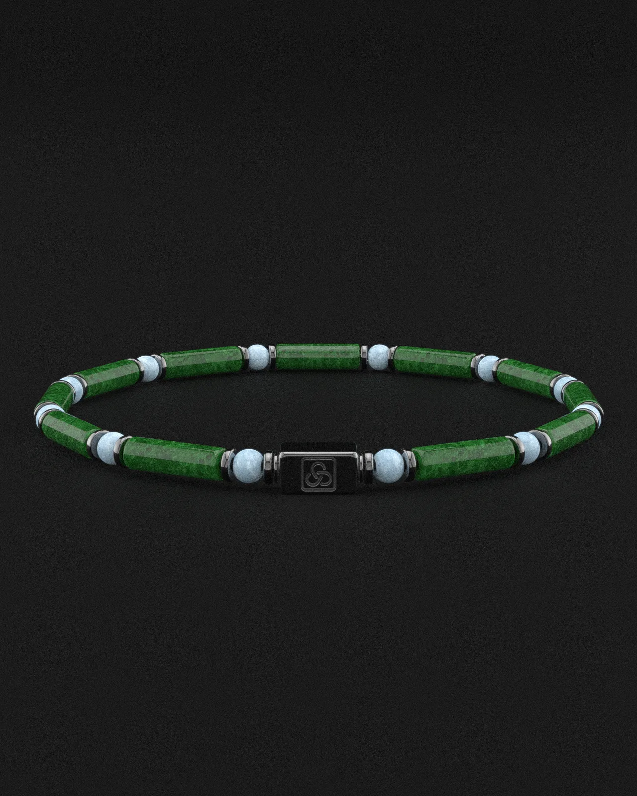 Emerald Jade   Turquoise Bracelet 4mm | PIPE