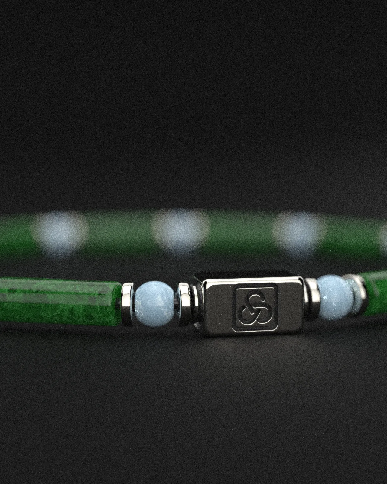 Emerald Jade   Turquoise Bracelet 4mm | PIPE