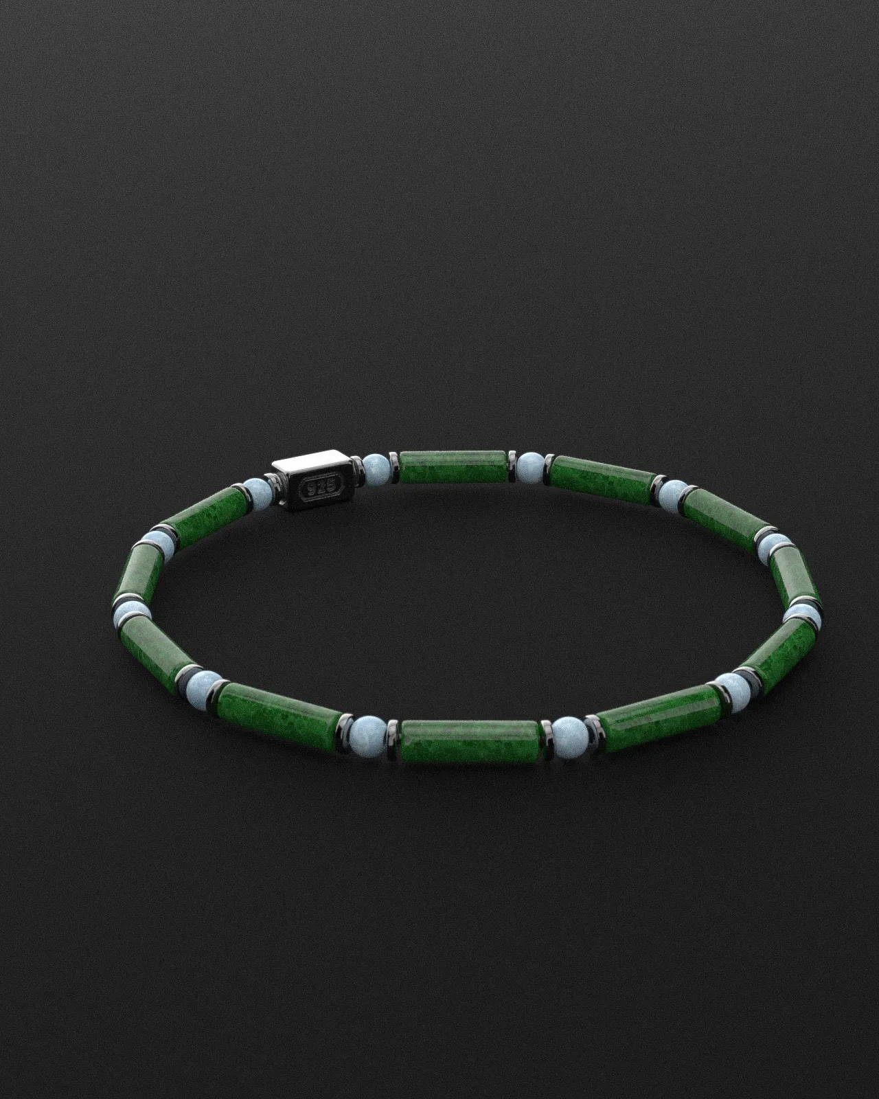 Emerald Jade   Turquoise Bracelet 4mm | PIPE