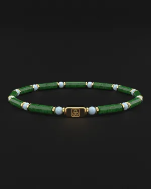 Emerald Jade   Turquoise Bracelet 4mm | PIPE