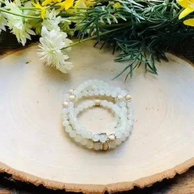 Energy Stone Wrap Bracelet/ Necklace (Jade)