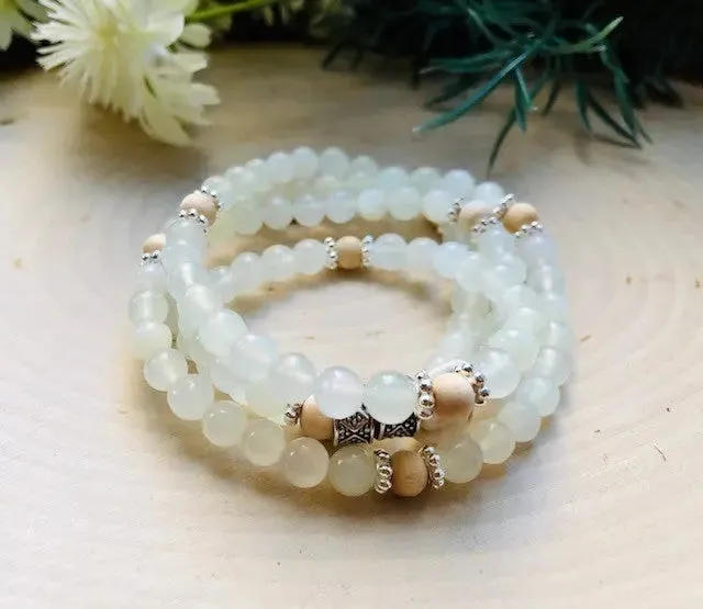 Energy Stone Wrap Bracelet/ Necklace (Jade)