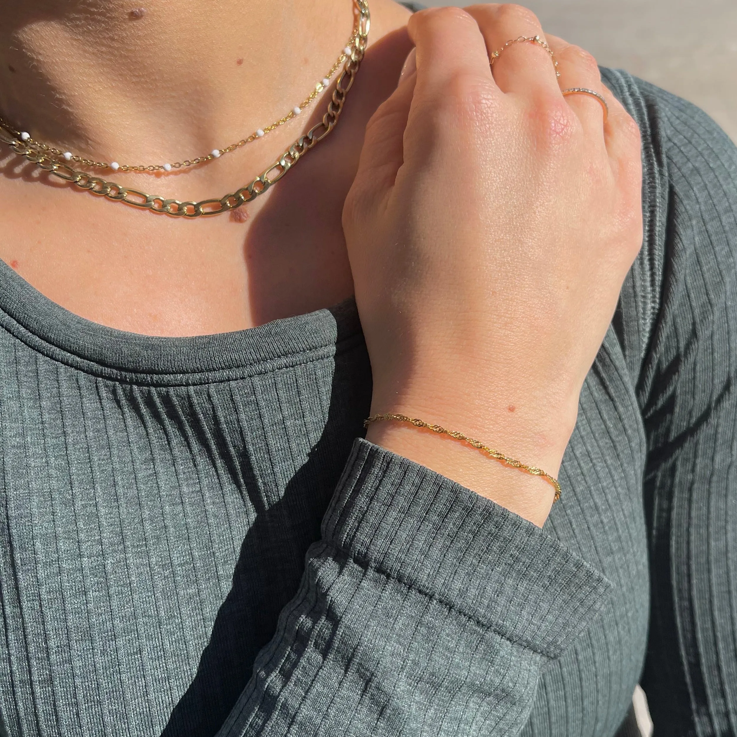 Fallon Gold Filled Chain Bracelet
