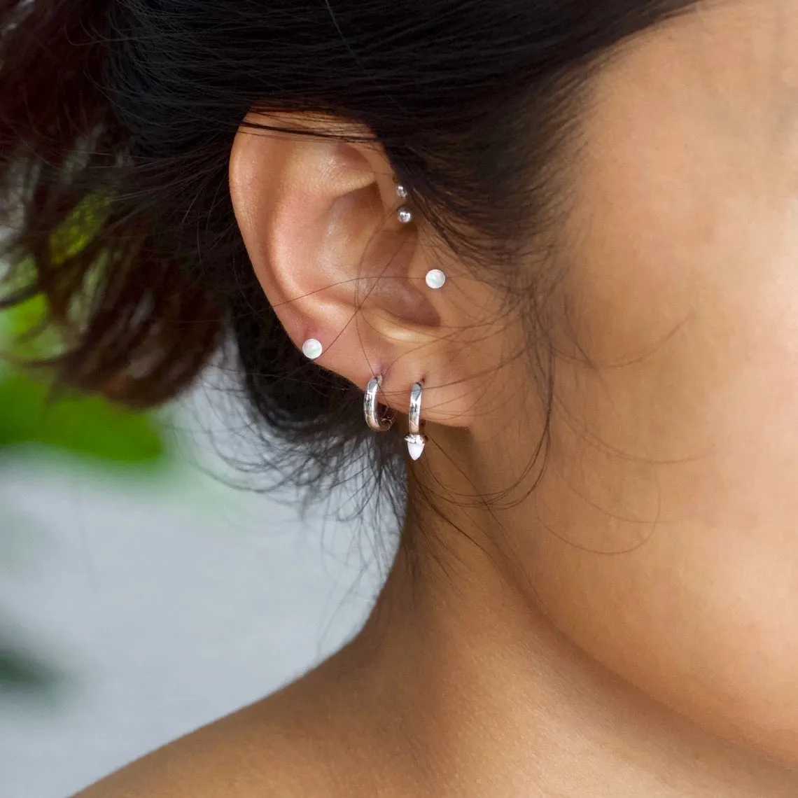 Fire Opal Ball Cartilage Barbell