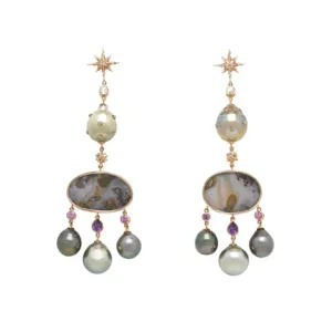 Galaxy Girandole One Off Earrings