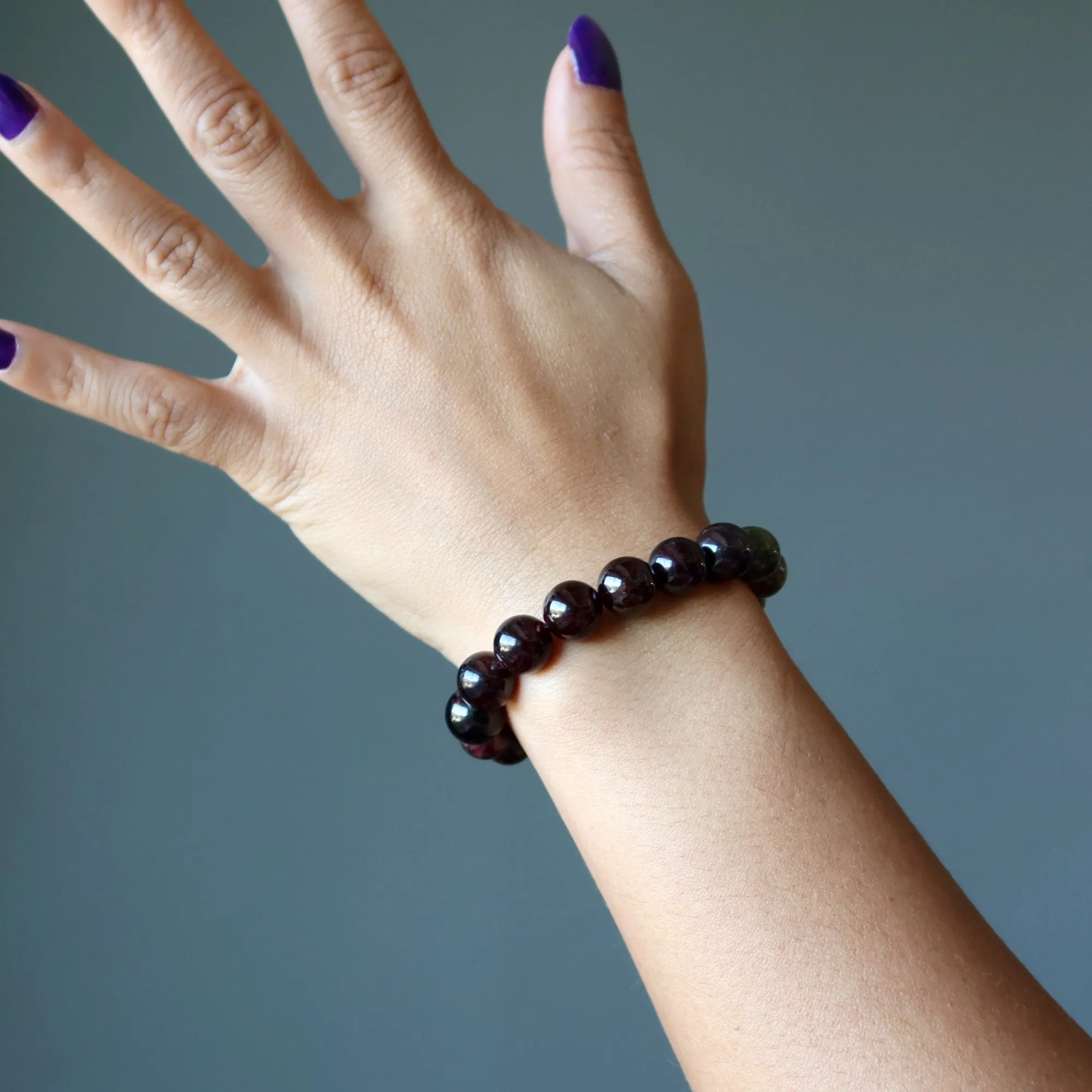 Garnet Bracelet Red Green Perfect Team