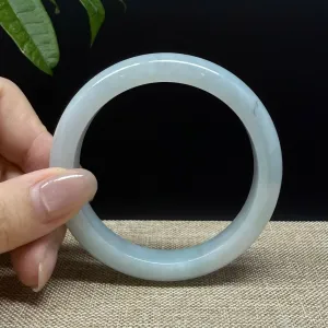 Genuine Burmese Green Jade Jadeite Bangle Bracelet ( 56.5mm )