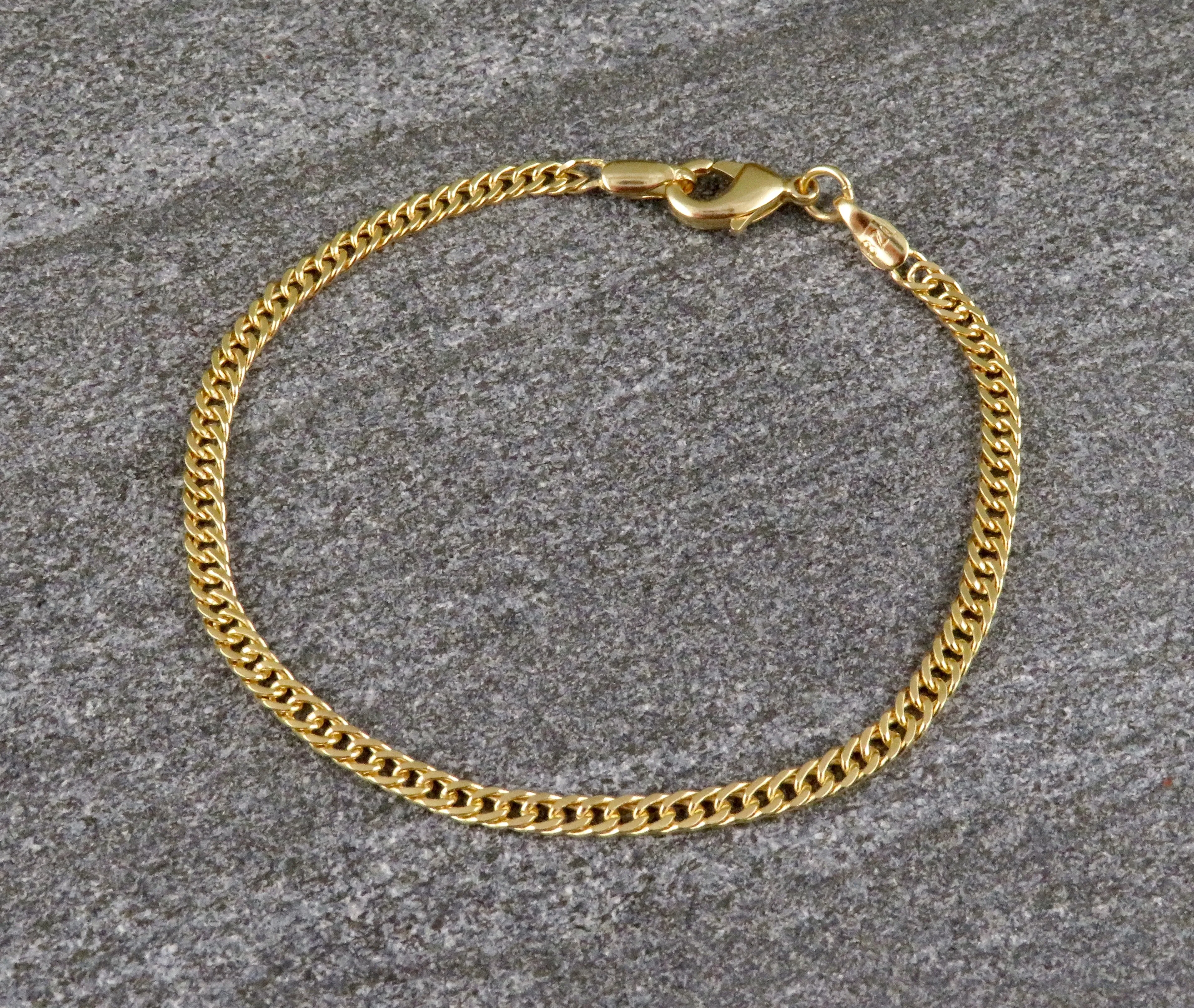 Gold Filled Curb Chain Bracelet