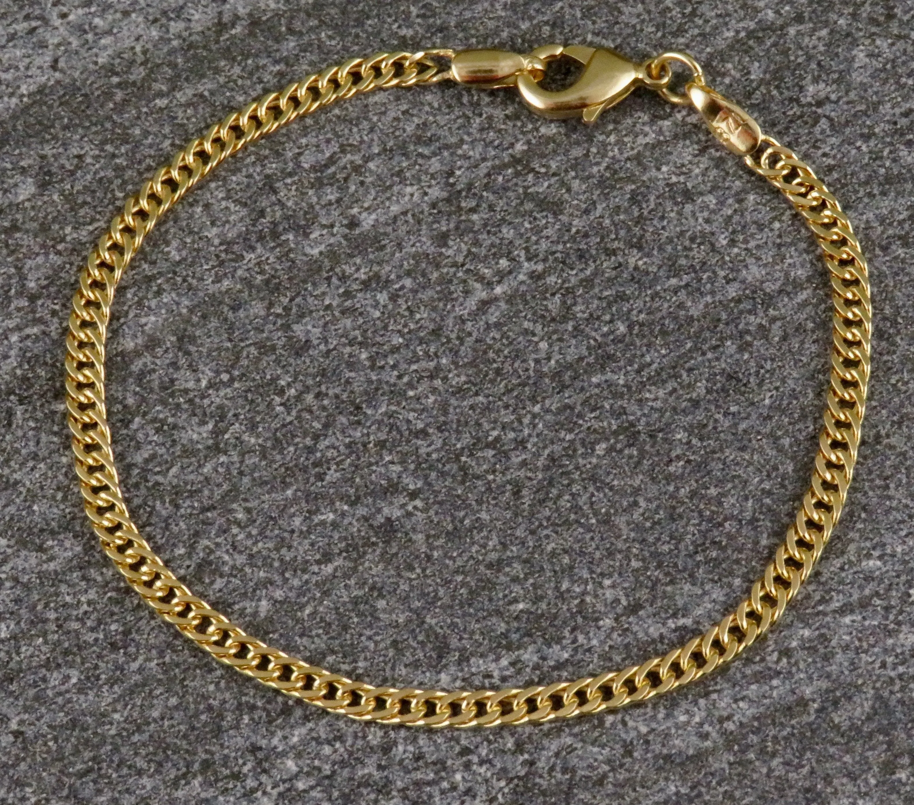Gold Filled Curb Chain Bracelet