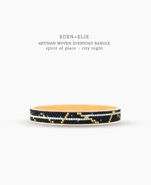 Gold Narrow Bangle - Spirit of Place City Night