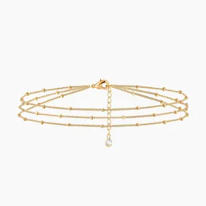 Gold Tiny Beaded Bracelet