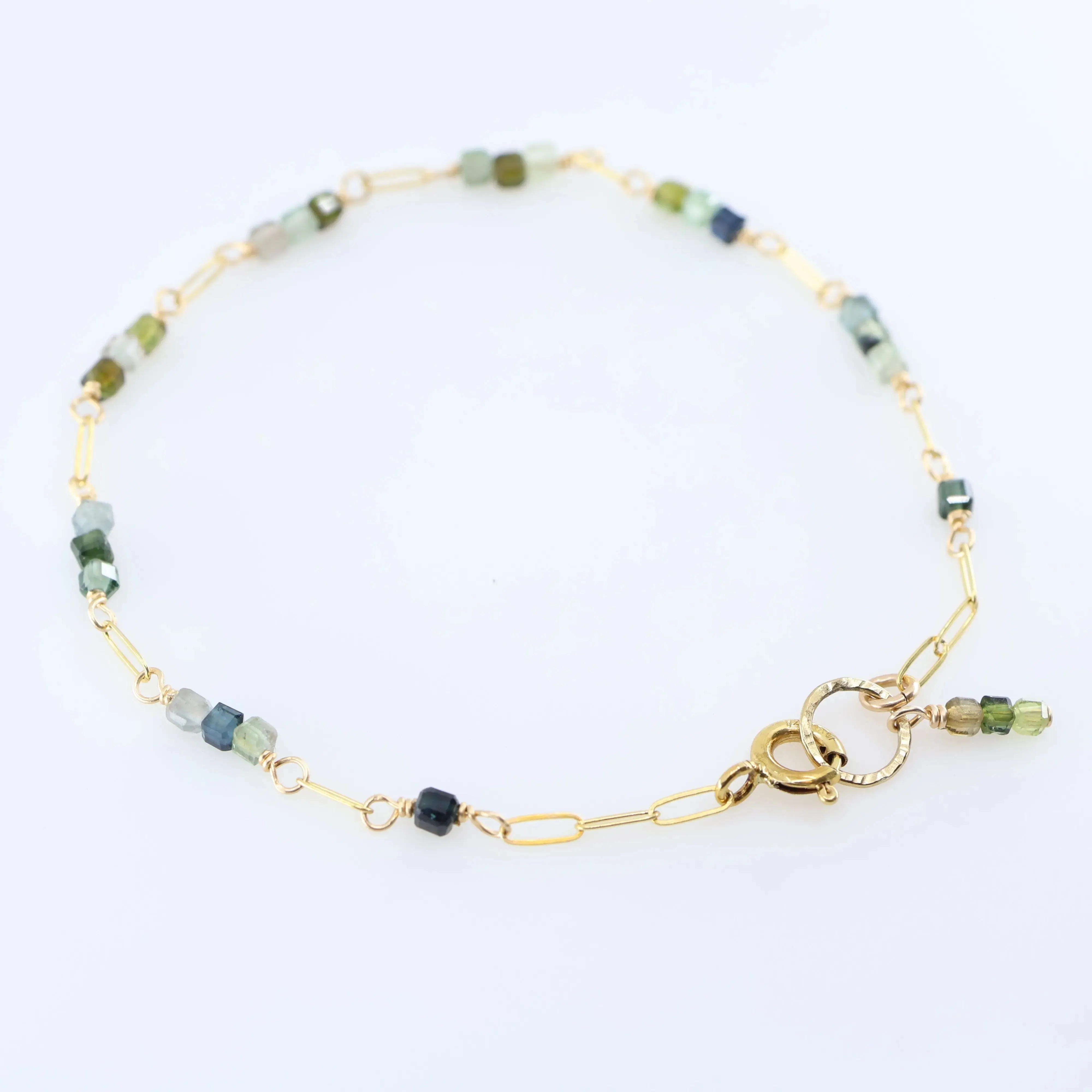 Green Tourmaline and Bracelet