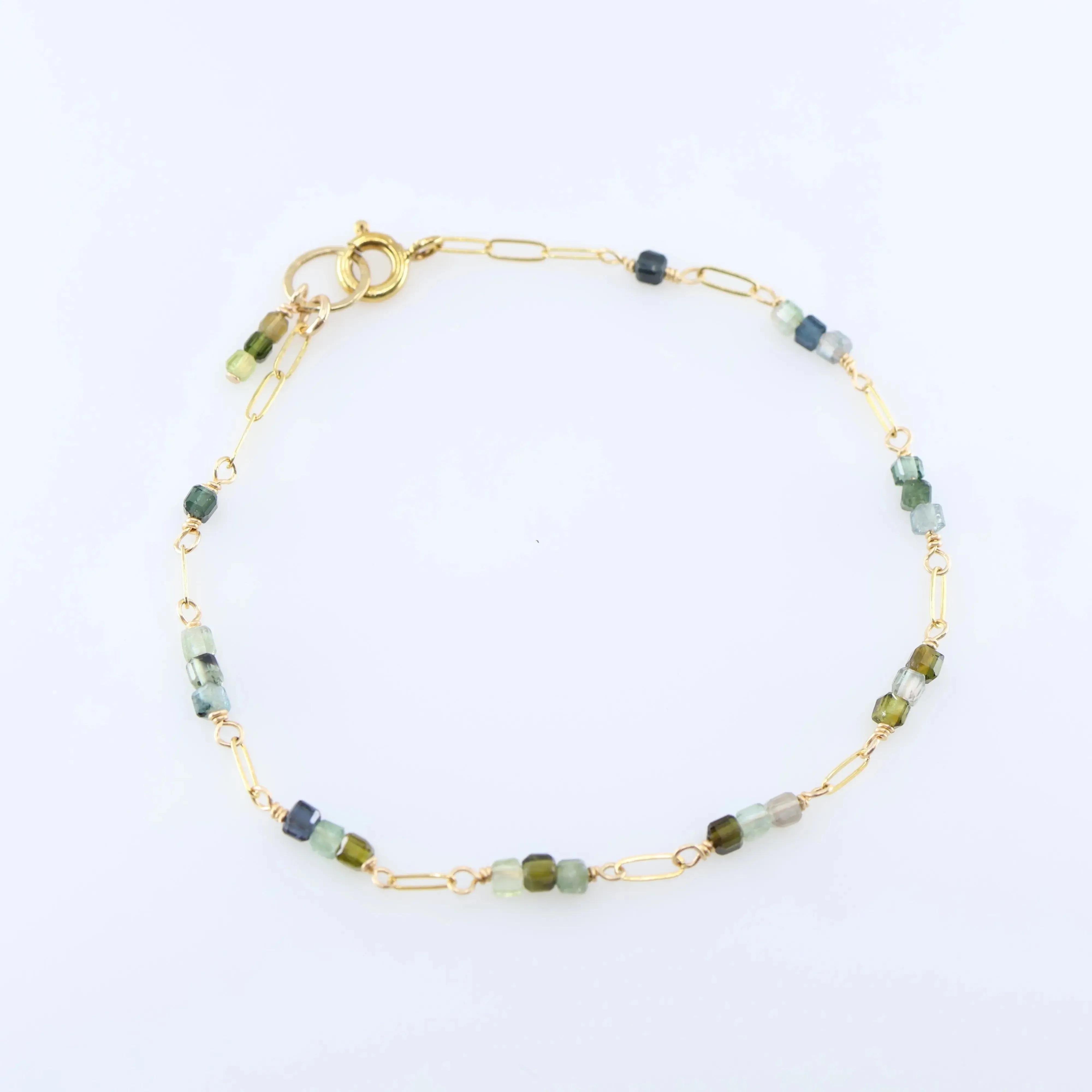 Green Tourmaline and Bracelet