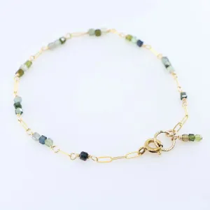 Green Tourmaline and Bracelet