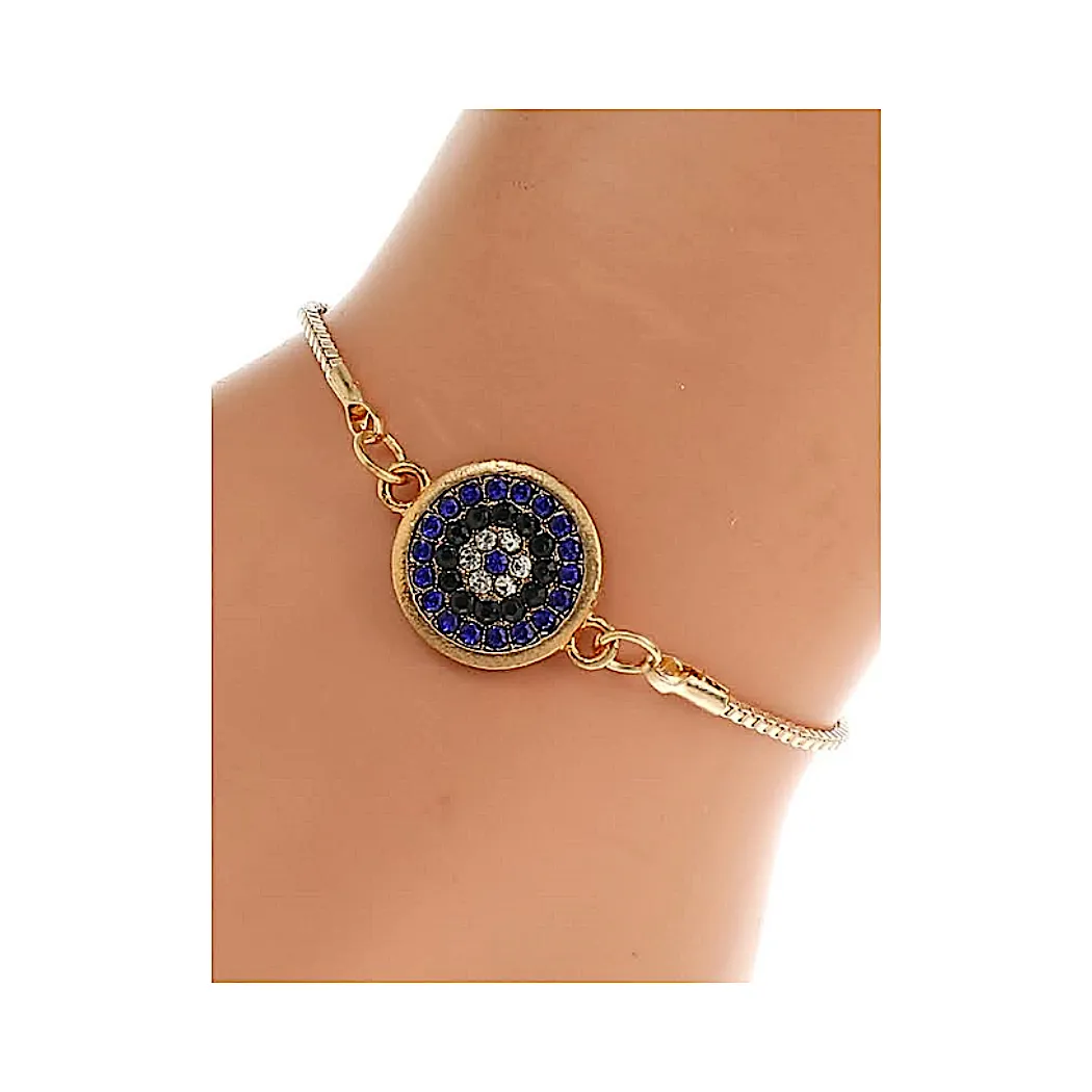 JAB44101 - Evil Eye Chain Bracelet
