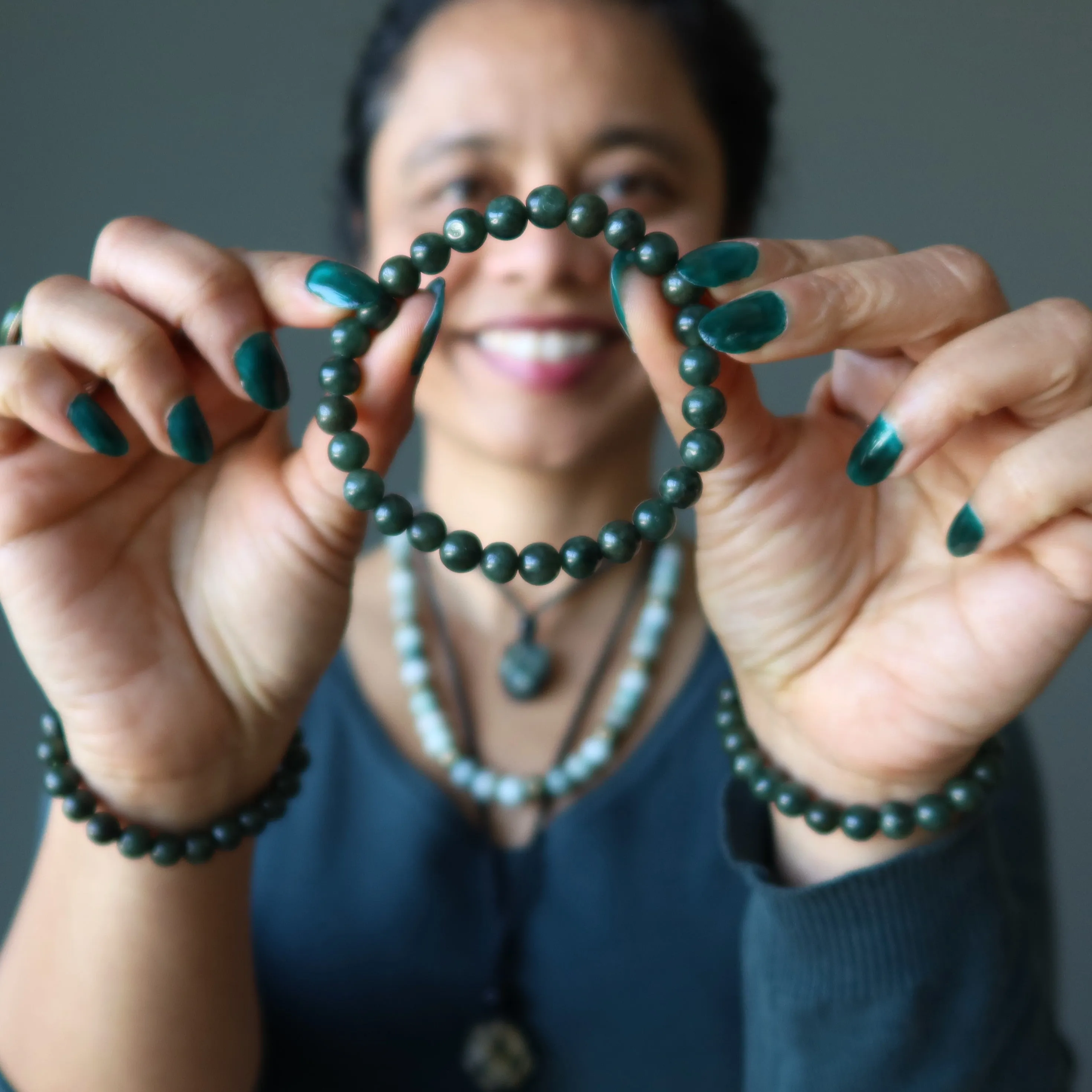 Jade Bracelet Abundance Dark Green Jadeite