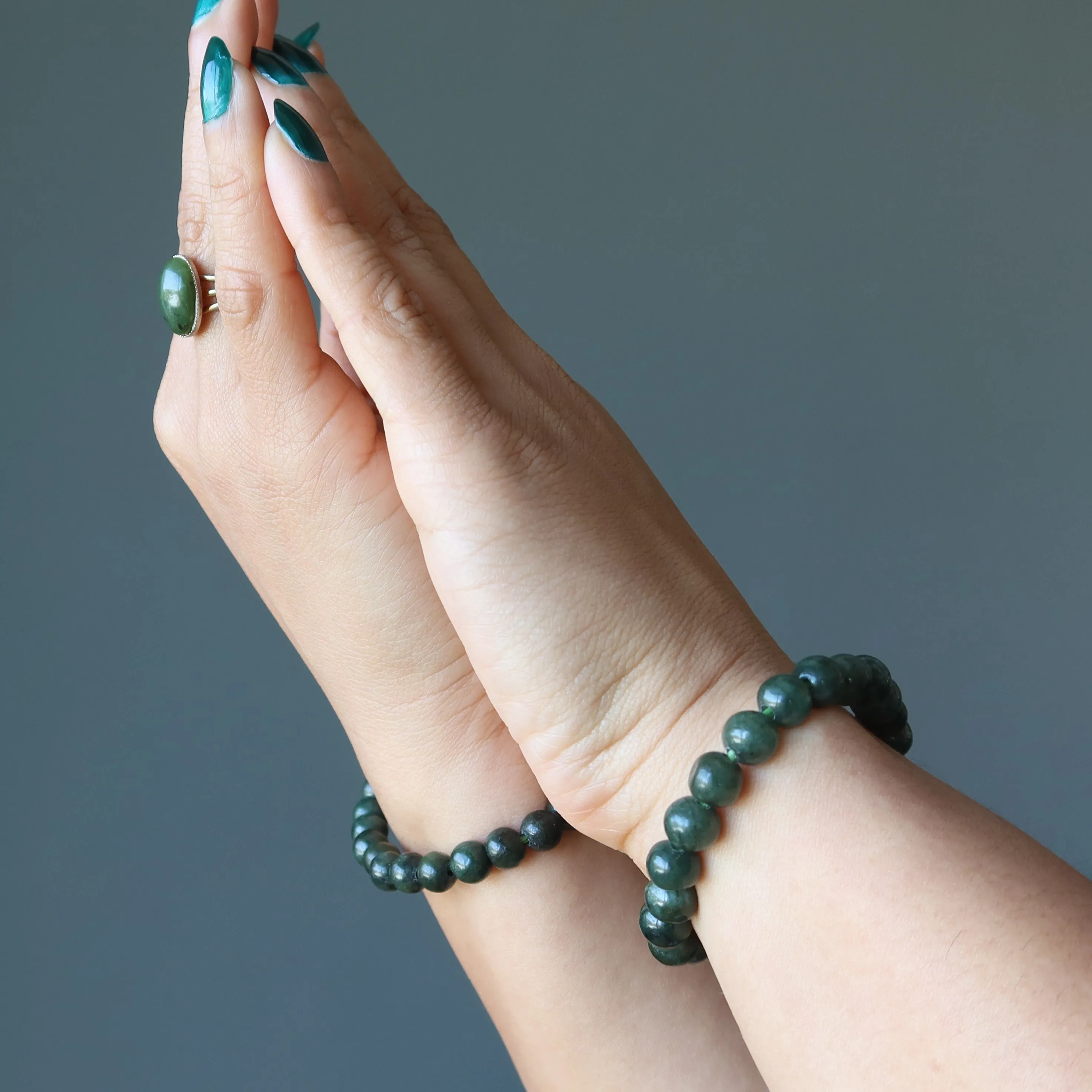 Jade Bracelet Abundance Dark Green Jadeite