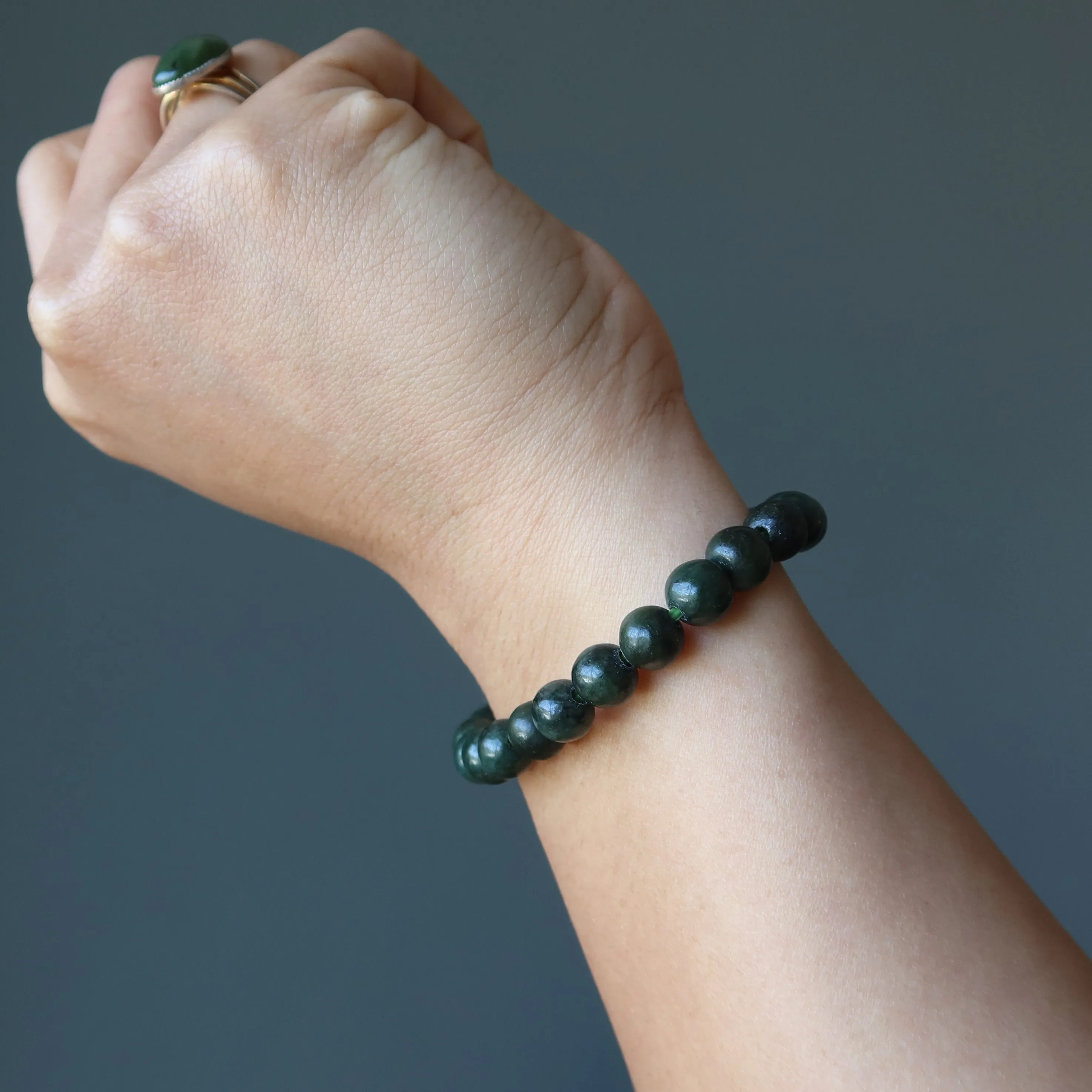 Jade Bracelet Abundance Dark Green Jadeite