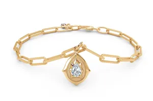 Jade Trau Envoy Paperclip Chain Charm Bracelet