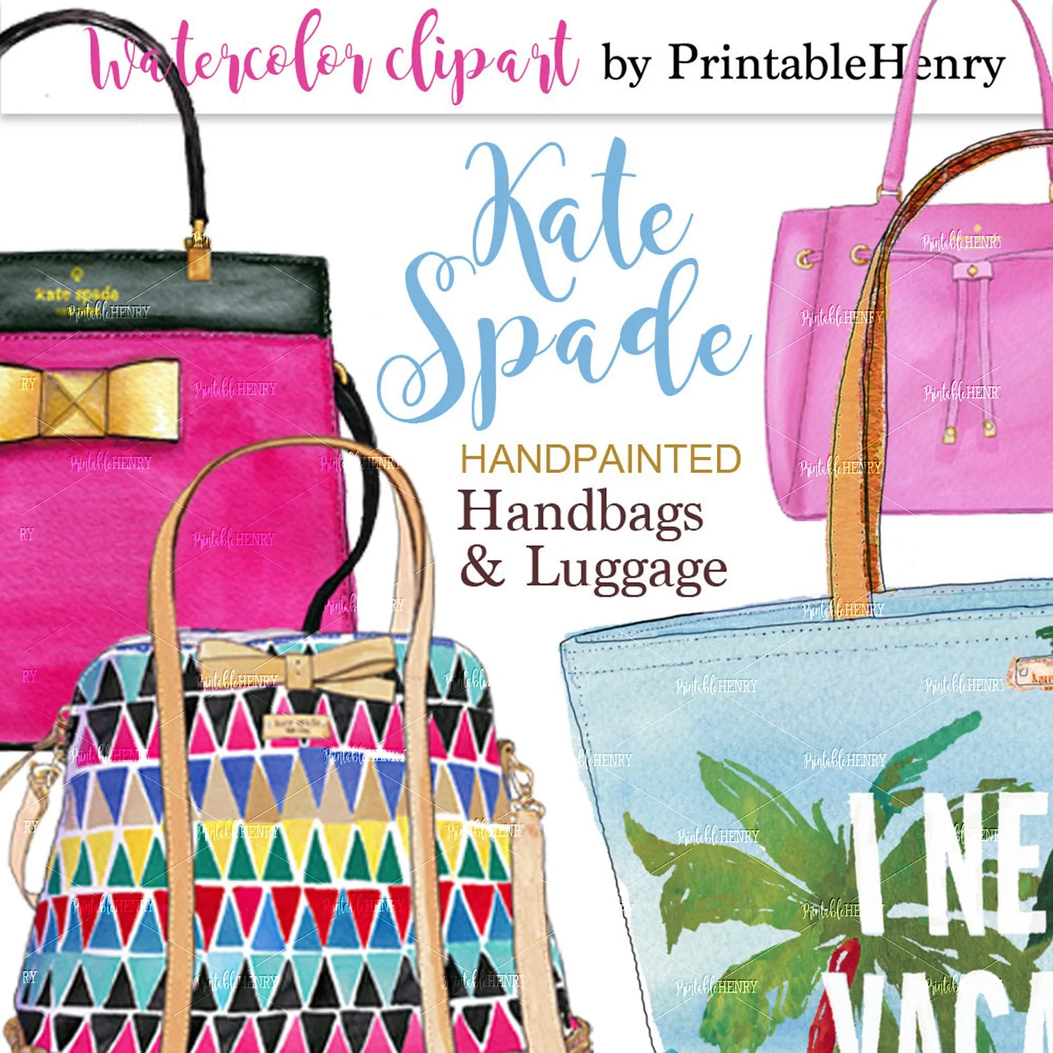 Kate Spade handbags clipart
