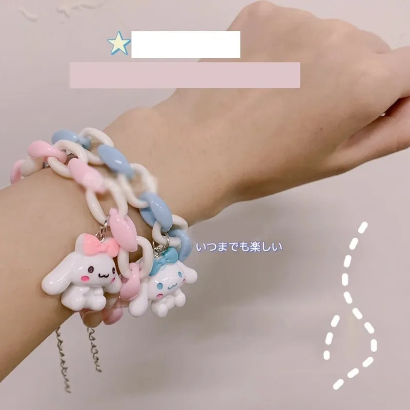 Kawaii Pink Cartoon Bracelet