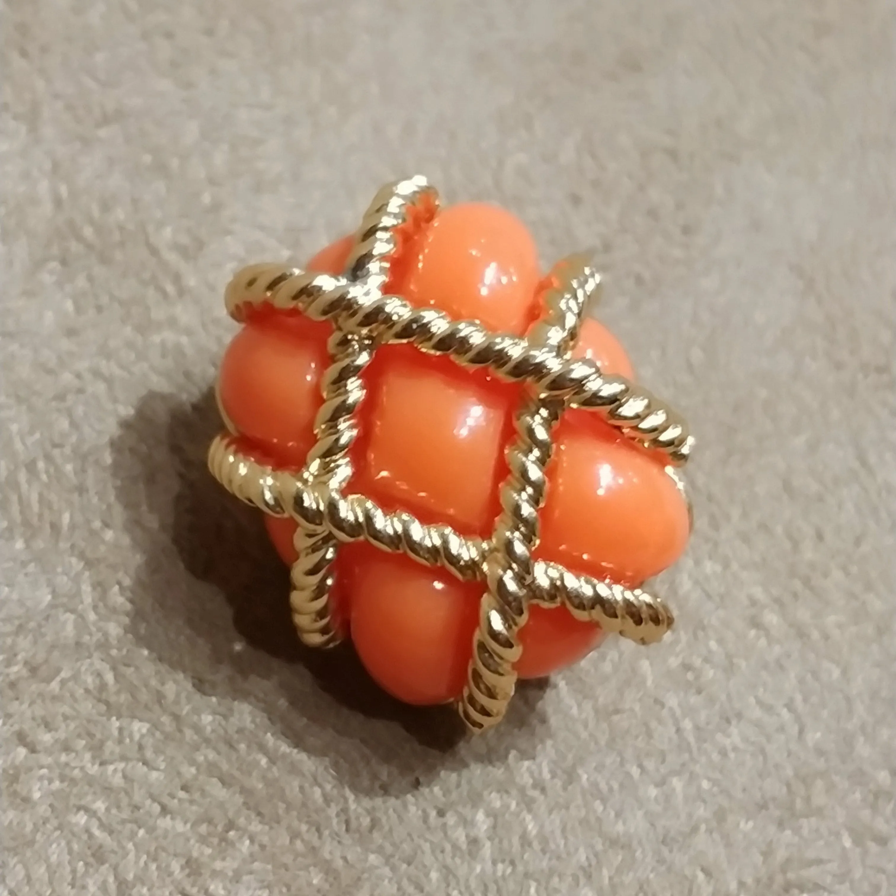 Kenneth Jay Lane Coral Wired Earrings