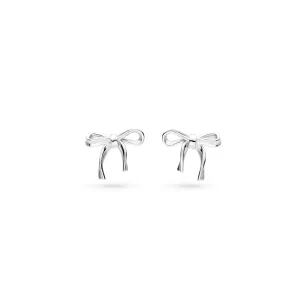 Kit Heath Serenity Ribbon Bow Dainty Stud Earrings