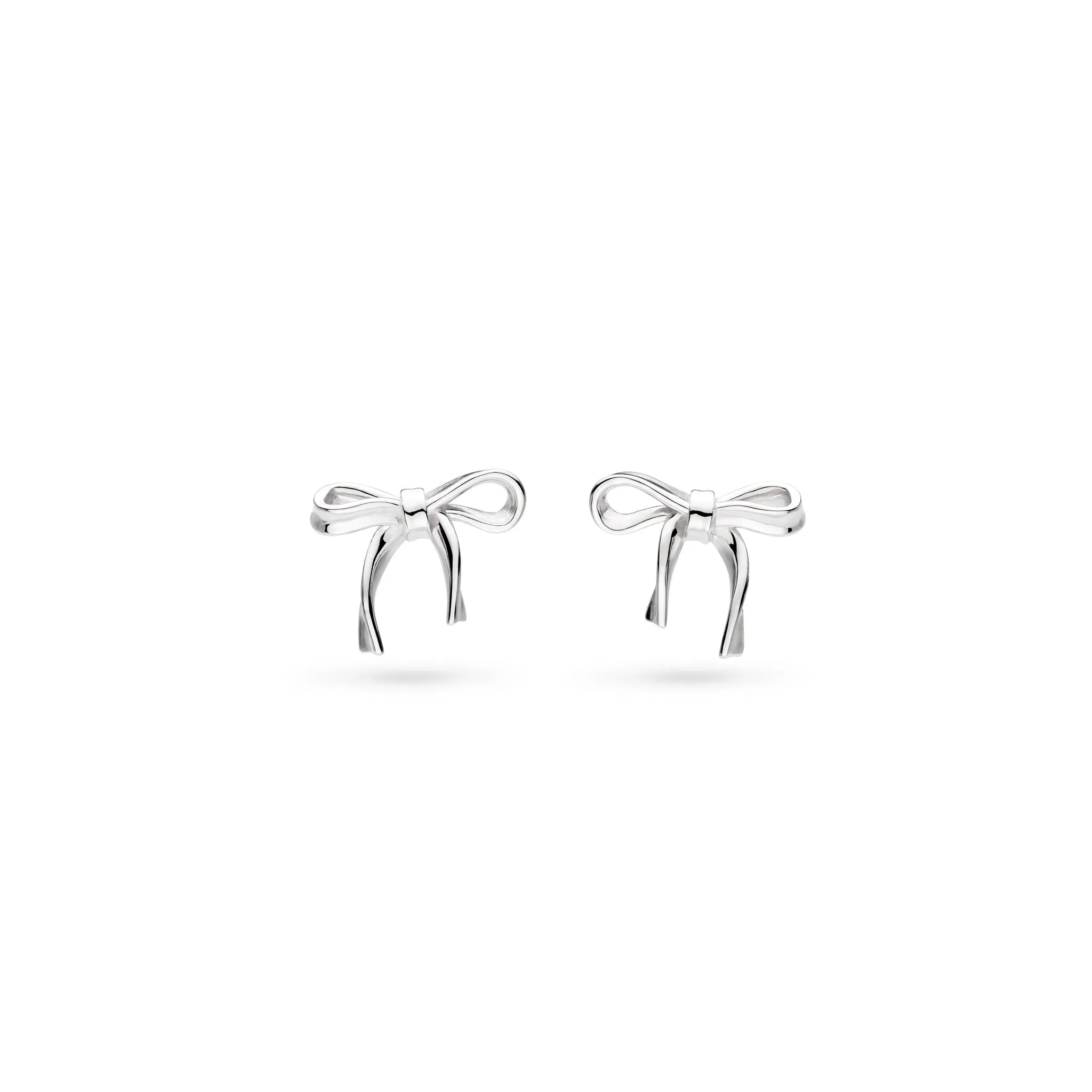 Kit Heath Serenity Ribbon Bow Dainty Stud Earrings