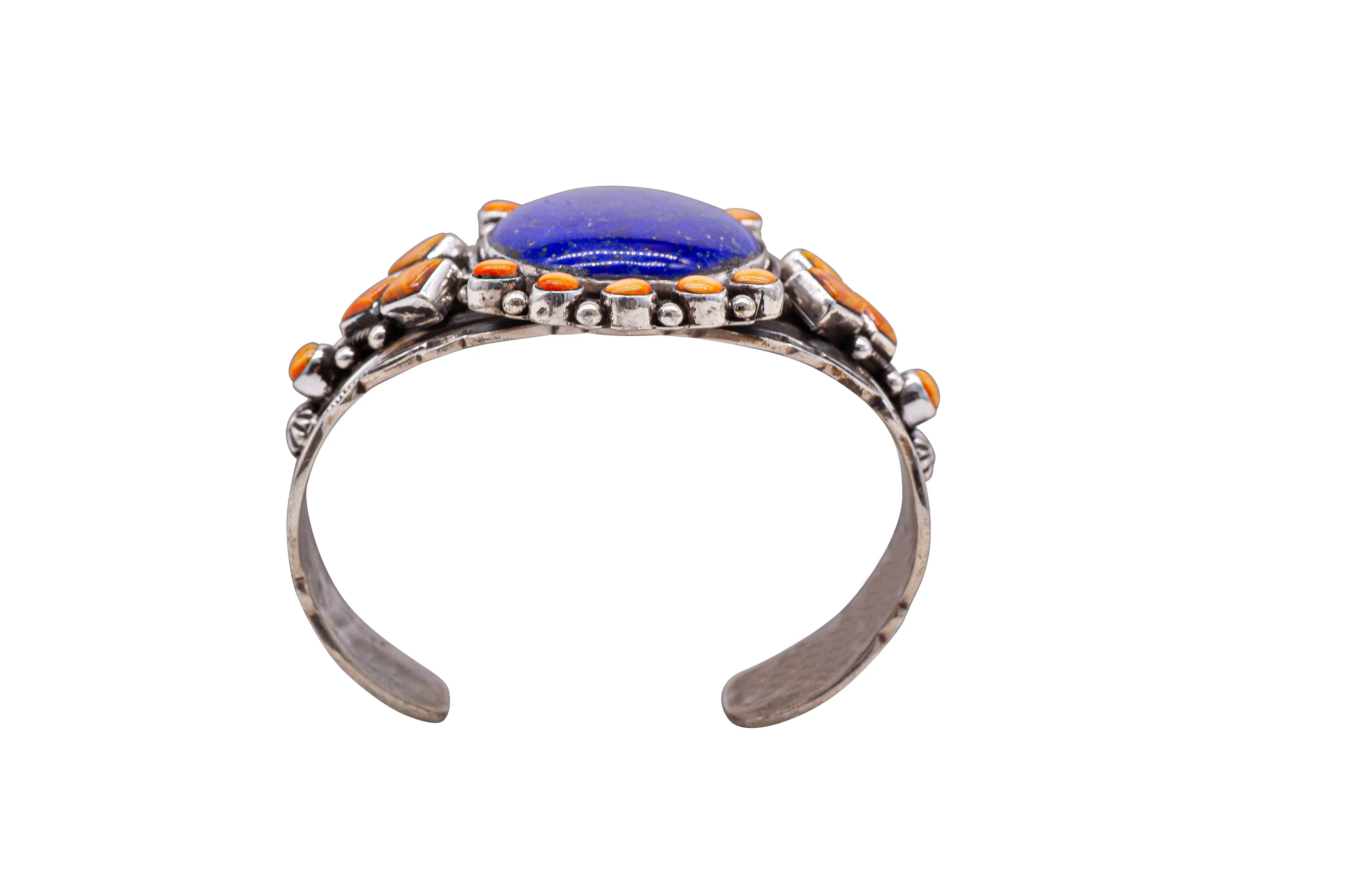 Lapis & Spiny Oyster Cuff | Aaron Toadlena