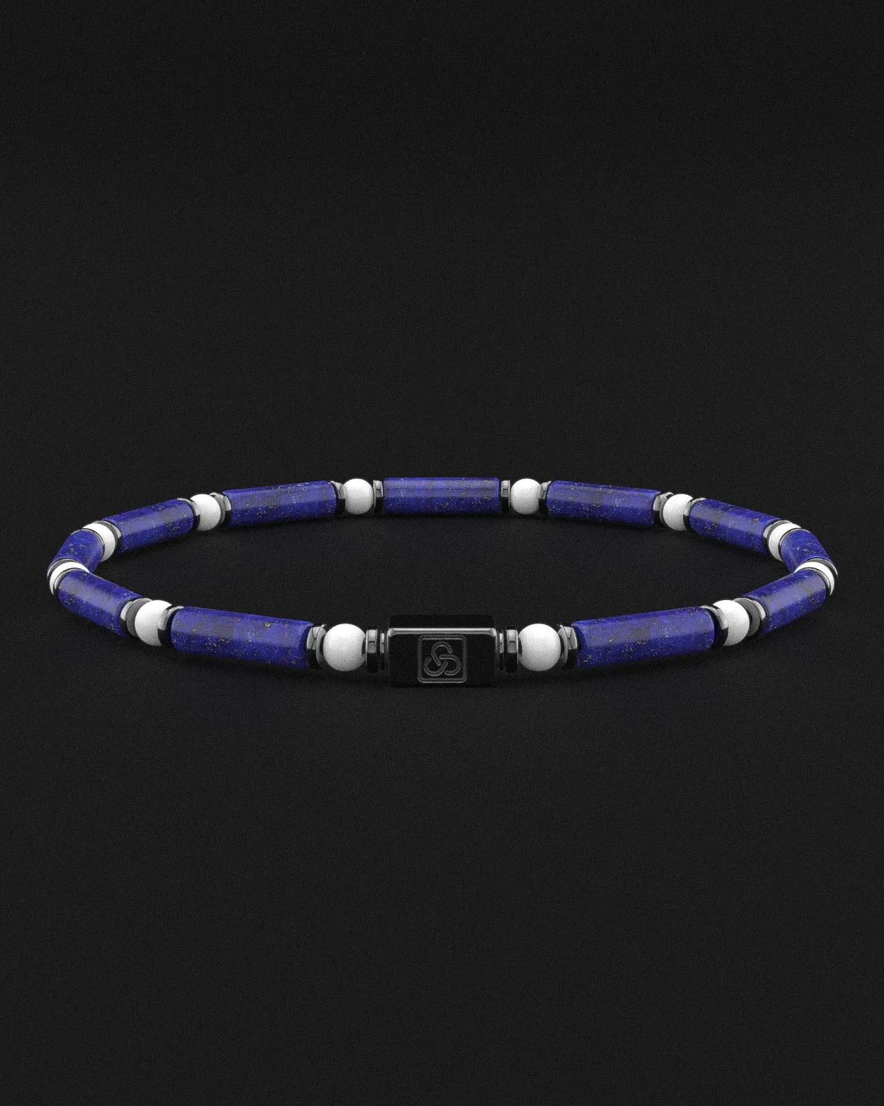 Lapis Lazuli   Tridacna Bracelet 4mm | PIPE