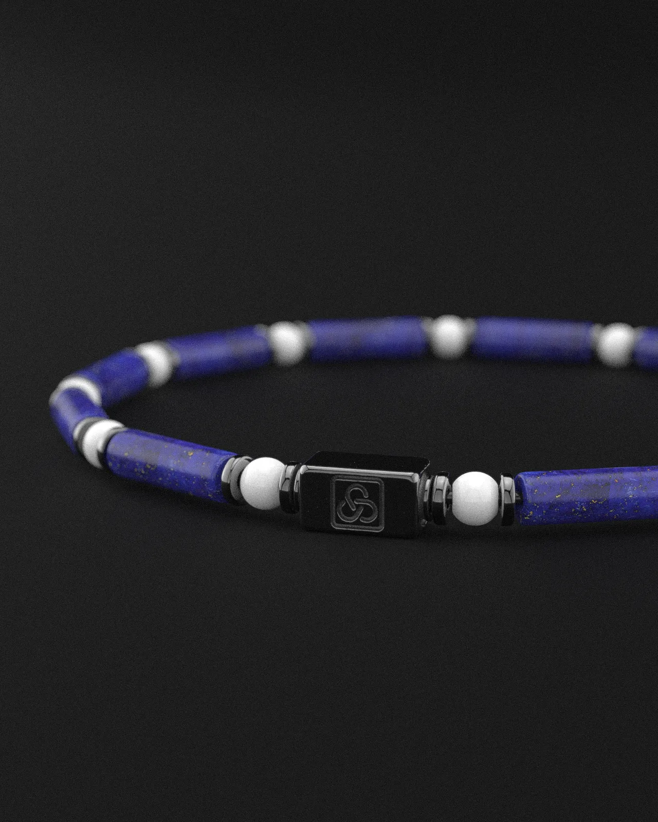 Lapis Lazuli   Tridacna Bracelet 4mm | PIPE