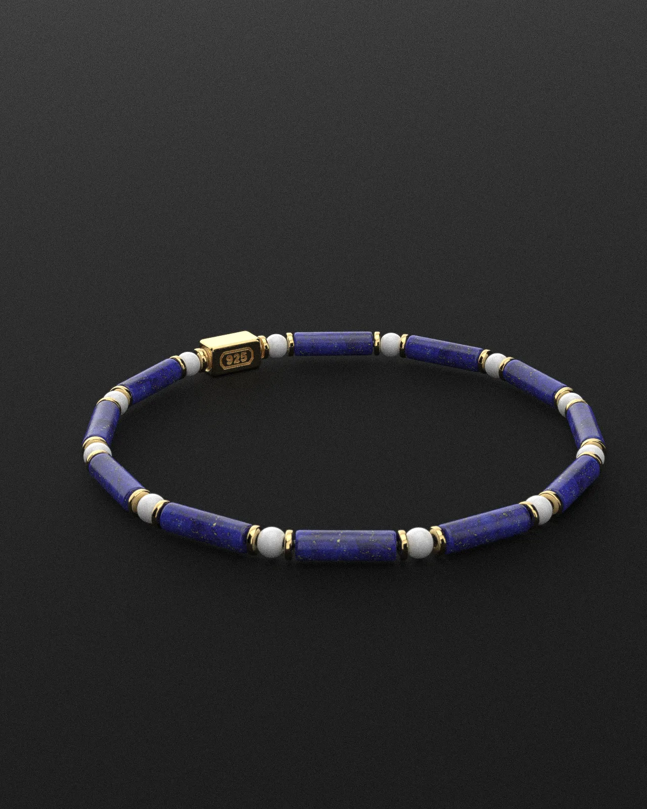 Lapis Lazuli   Tridacna Bracelet 4mm | PIPE