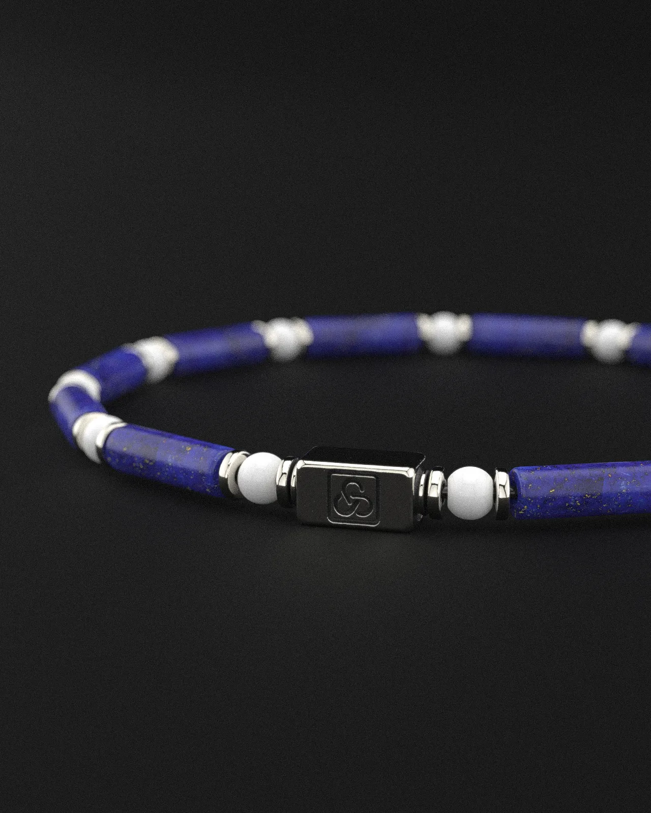 Lapis Lazuli   Tridacna Bracelet 4mm | PIPE