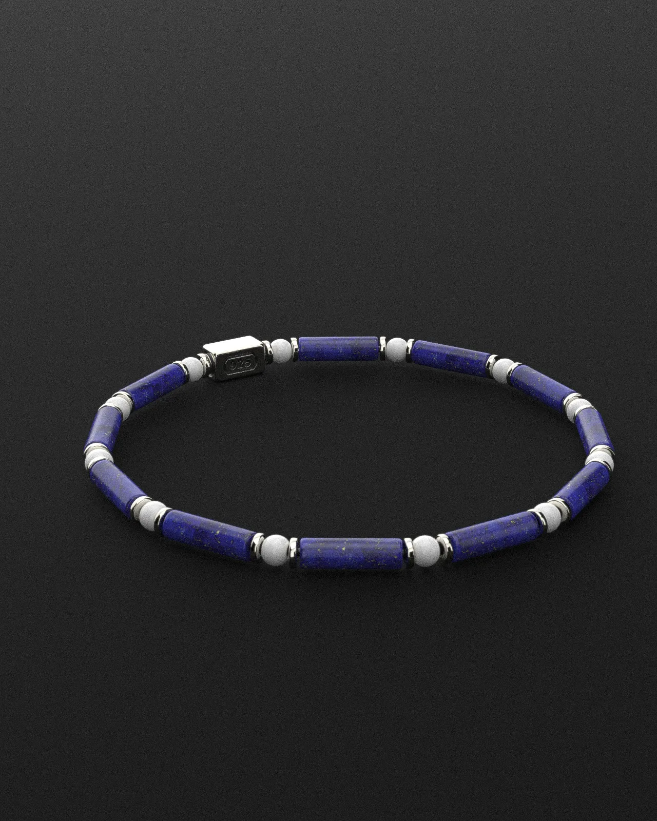 Lapis Lazuli   Tridacna Bracelet 4mm | PIPE