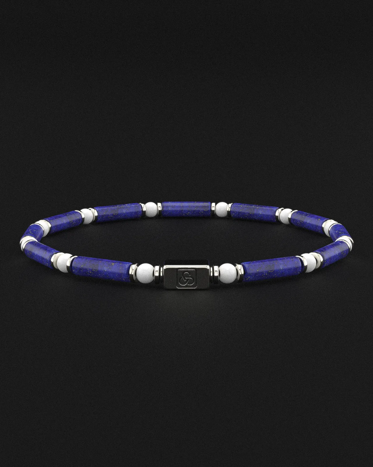 Lapis Lazuli   Tridacna Bracelet 4mm | PIPE