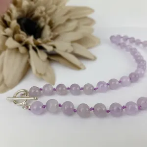 Lavender Bead Necklace - VNKL269