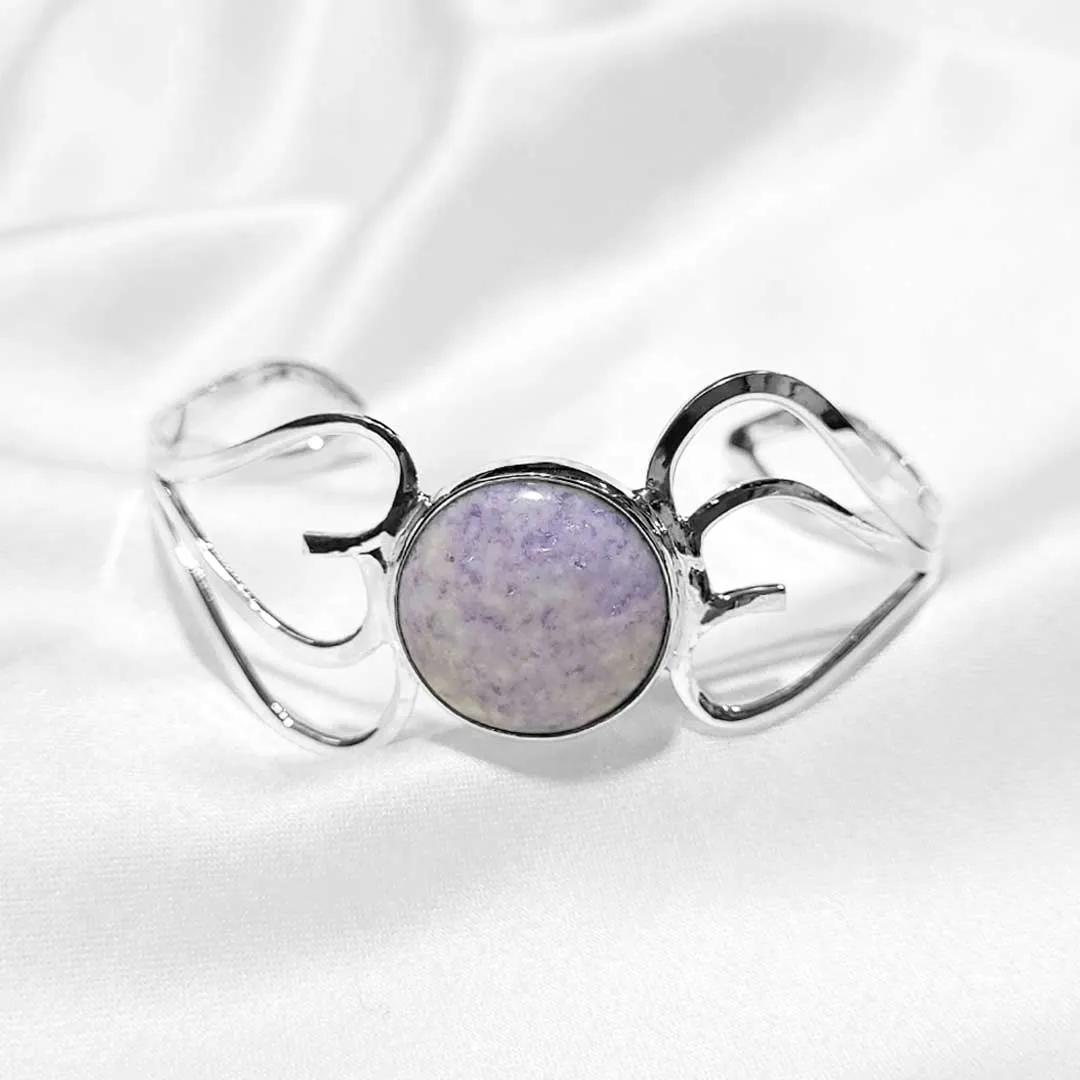 Lavender Heart Bracelet