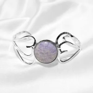 Lavender Heart Bracelet