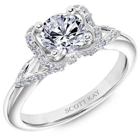 Luminaire Bow Engagement Ring