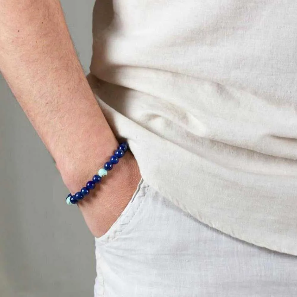 Men Expression Gemstone Bracelet