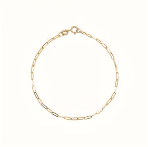Micro Paperclip Chain Bracelet