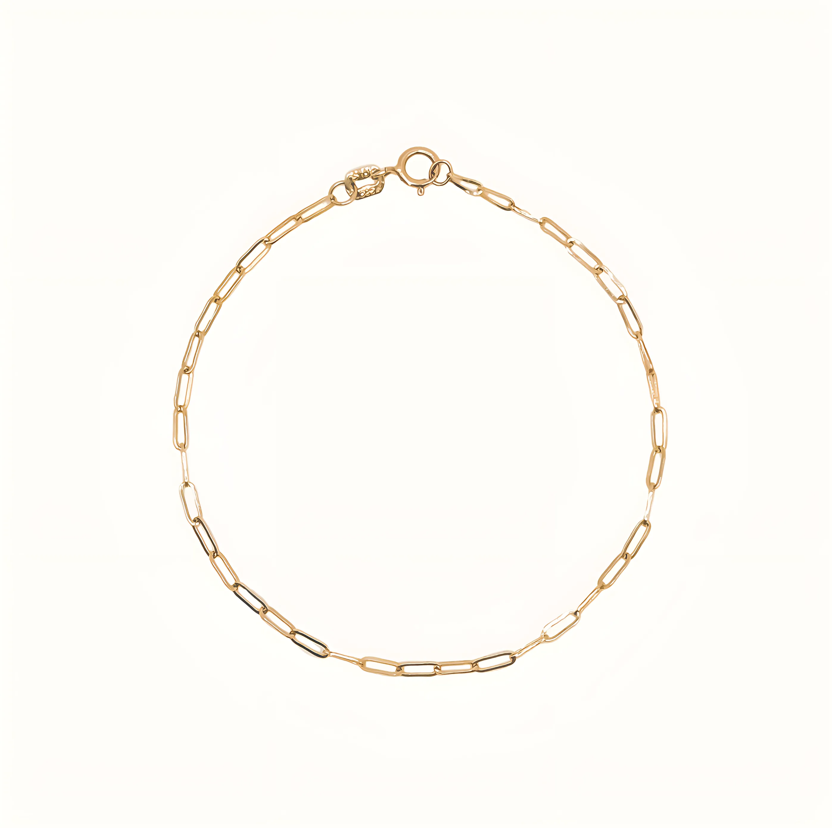 Micro Paperclip Chain Bracelet