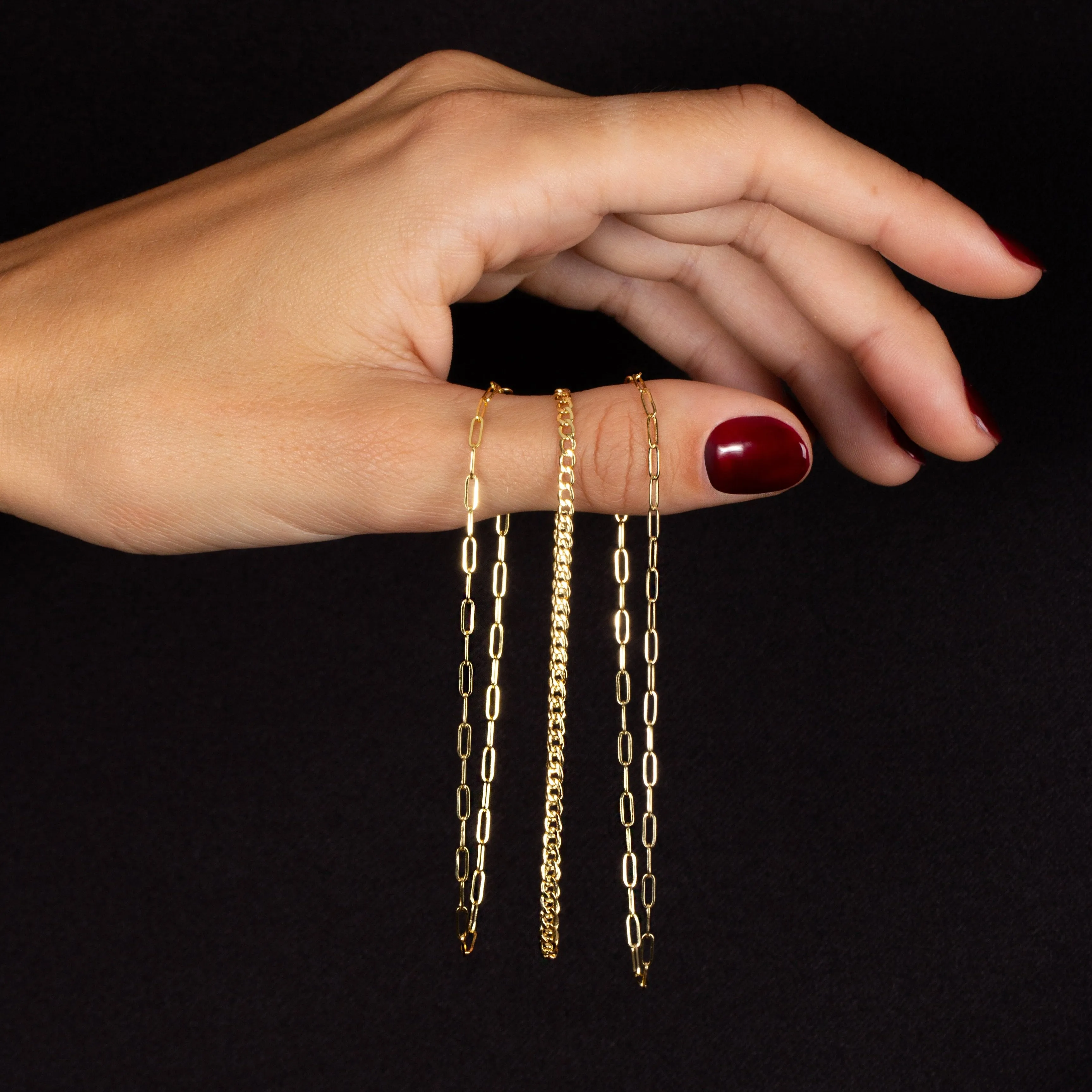 Micro Paperclip Chain Bracelet