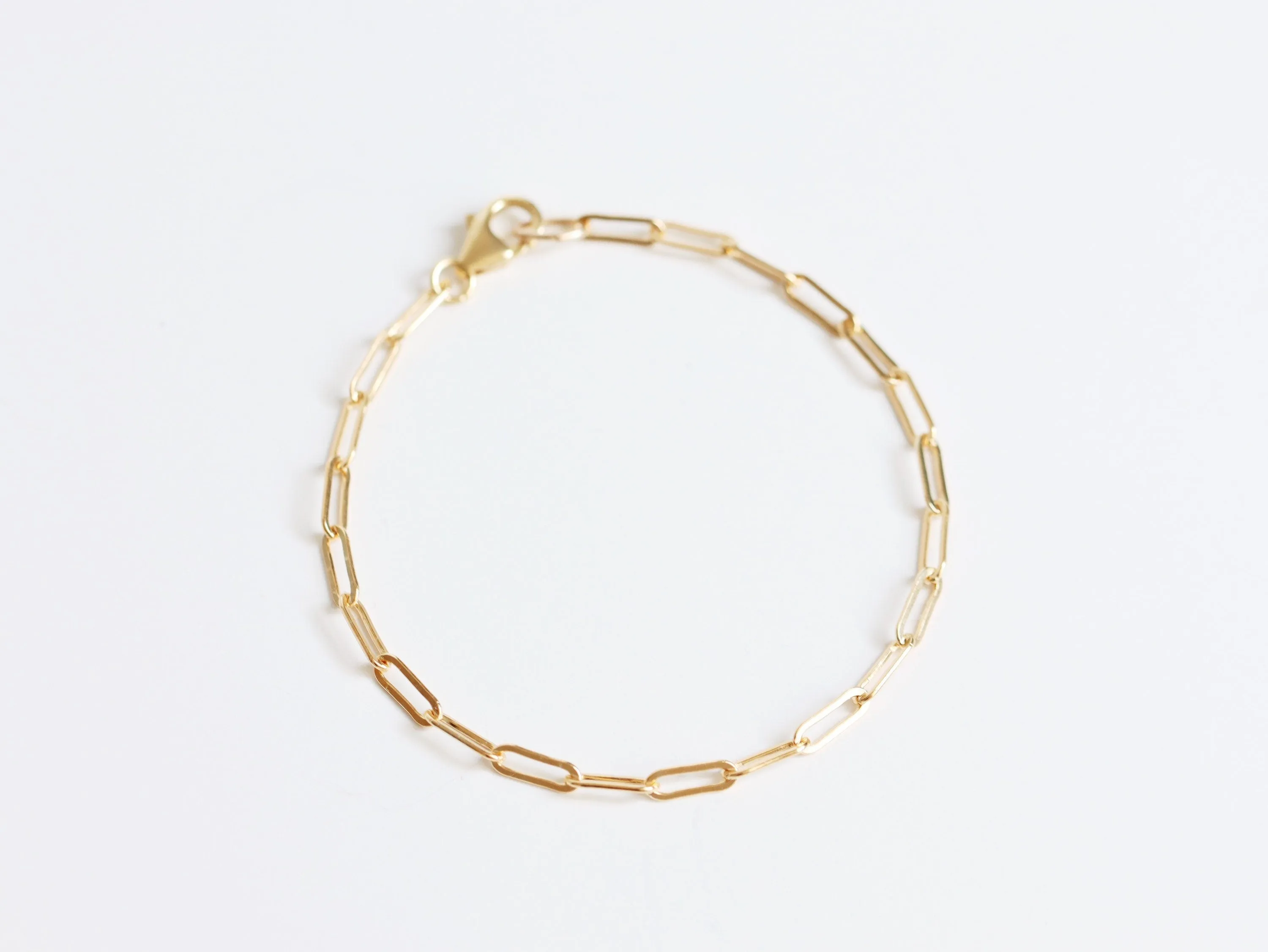 Midday Bracelet in Gold Fill, Gold Link Bracelet