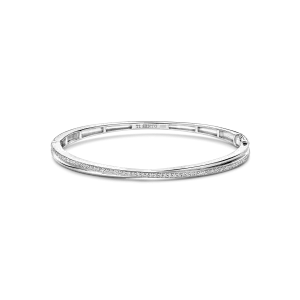 Milano Intertwined Bands Bangle - Silver - 23045ZI
