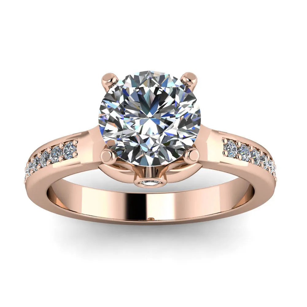 Moissanite Engagement Ring Diamond Setting - Wish