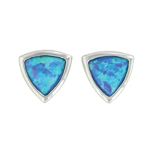 Montana Silver River Lights Trillion Depths Earrings
