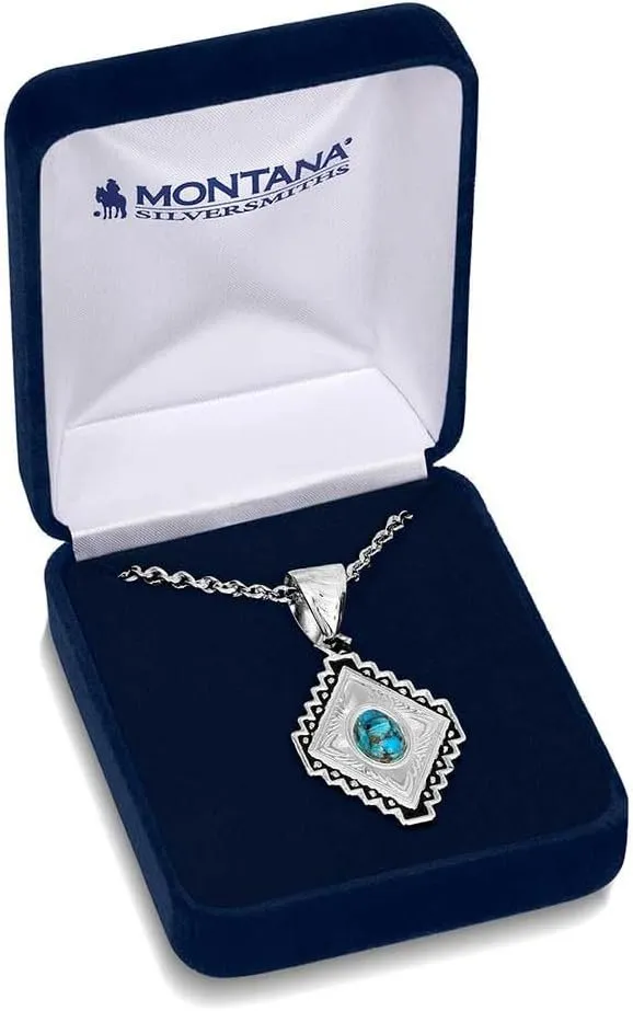 Montana Silversmiths Diamond of the West Turquoise Necklace - NC5661